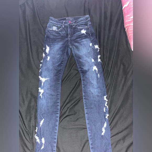 Bottle get ripped jeans. Size 24W 29L - Picture 1 of 2